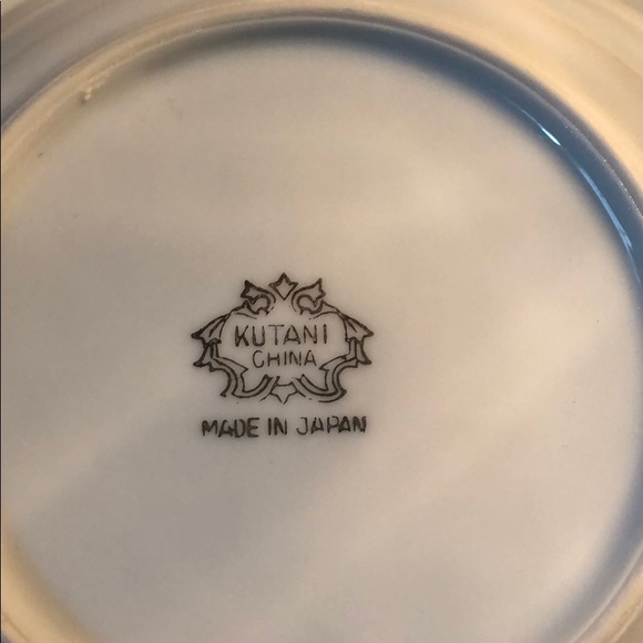 Vintage 5 pc Place Setting Kutani Rose Pattern - Picture 5 of 5